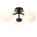 Endon - Pulsa 3 Light Semi Flush Modern Bathroom Ceiling Light, 3x G9 (Endon 93489) - Luminosity Designs Ltd