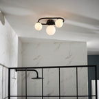 Endon - Pulsa 3 Light Semi Flush Modern Bathroom Ceiling Light, 3x G9 (Endon 93524) - Luminosity Designs Ltd