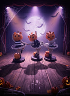 Luminosity Designs - Pumpkin Kitty Ballerinas Ornament - Luminosity Designs Ltd