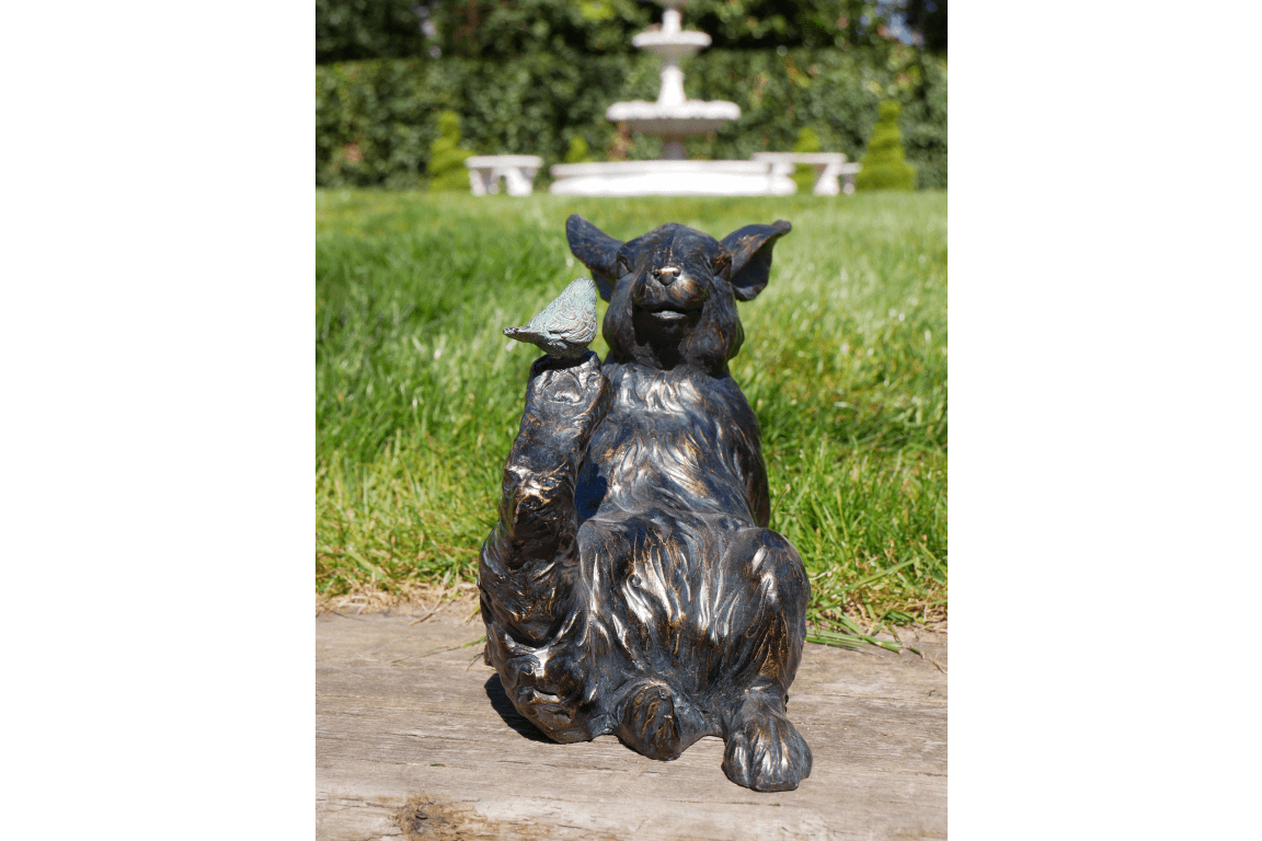 Luminosity Designs - Rabbit and Bird Figurine - Luminosity Designs Ltd