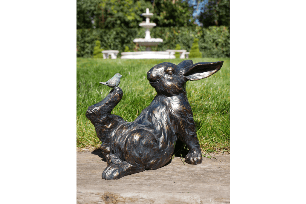 Luminosity Designs - Rabbit and Bird Figurine - Luminosity Designs Ltd