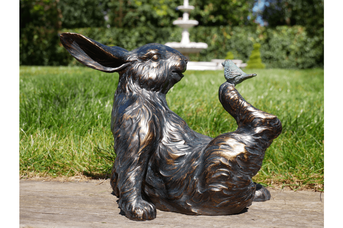 Luminosity Designs - Rabbit and Bird Figurine - Luminosity Designs Ltd
