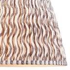 Endon - Ripple 35cm Tapered and Pleated Table Lamp Shade with Fixed Gimble in Various Colours - Luminosity Designs Ltd