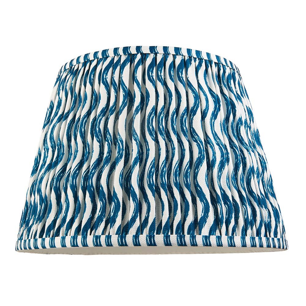 Endon - Ripple 35cm Tapered and Pleated Table Lamp Shade with Fixed Gimble in Various Colours - Luminosity Designs Ltd