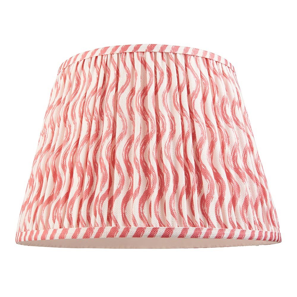 Endon - Ripple 35cm Tapered and Pleated Table Lamp Shade with Fixed Gimble in Various Colours - Luminosity Designs Ltd