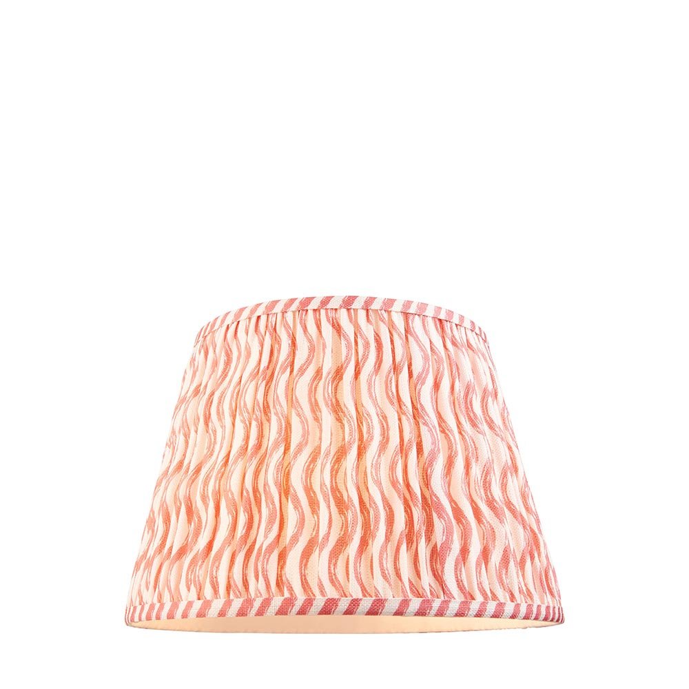 Endon - Ripple 35cm Tapered and Pleated Table Lamp Shade with Fixed Gimble in Various Colours - Luminosity Designs Ltd