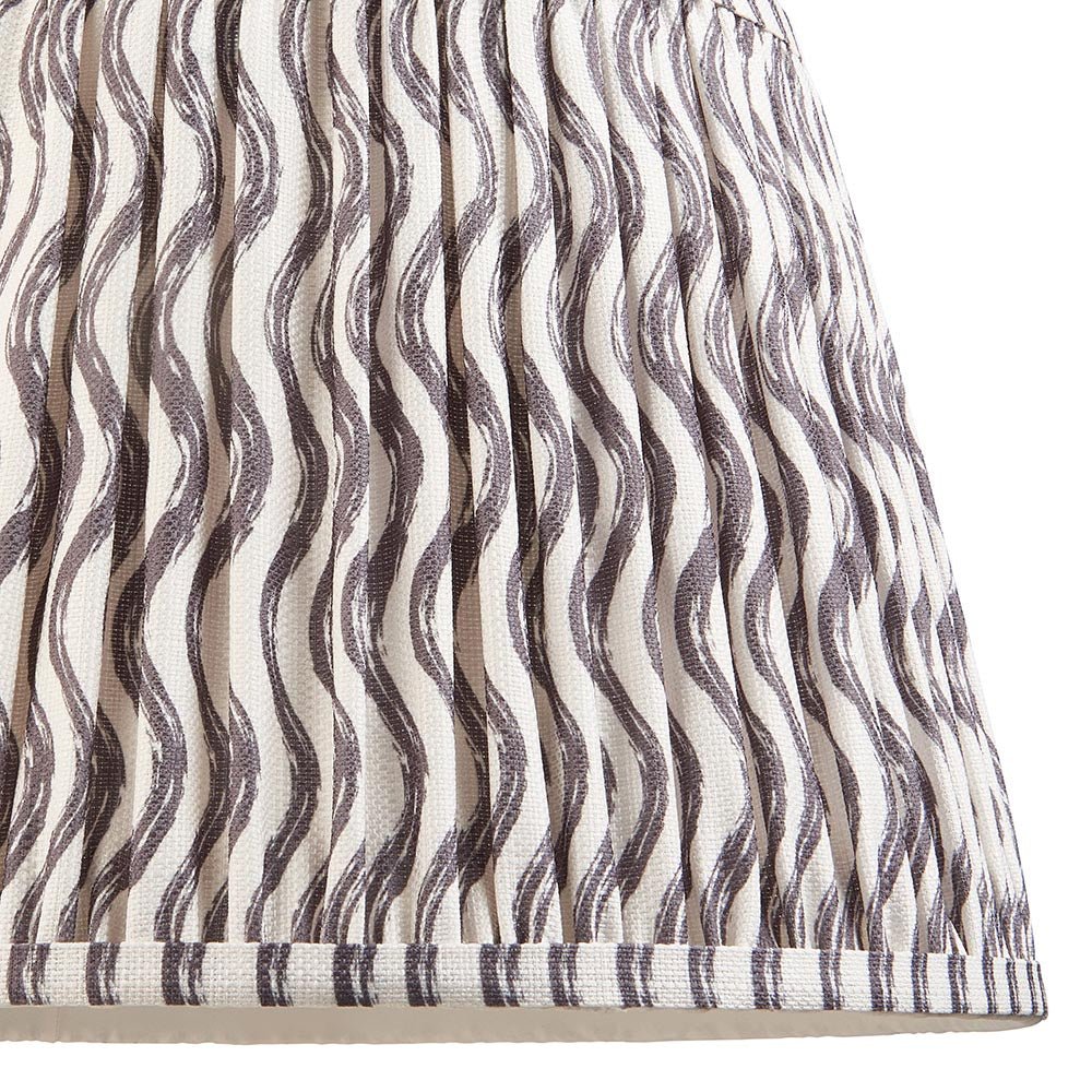 Endon - Ripple 35cm Tapered and Pleated Table Lamp Shade with Fixed Gimble in Various Colours - Luminosity Designs Ltd
