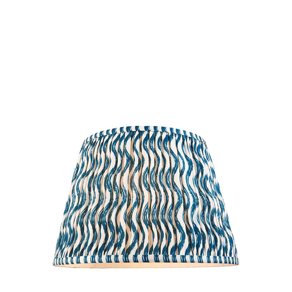 Endon - Ripple 35cm Tapered and Pleated Table Lamp Shade with Fixed Gimble in Various Colours - Luminosity Designs Ltd