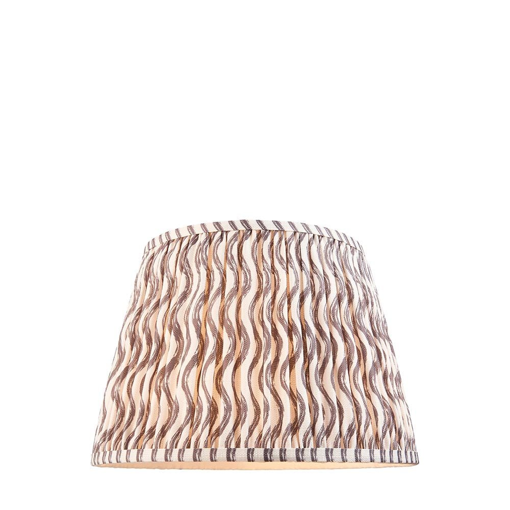 Endon - Ripple 35cm Tapered and Pleated Table Lamp Shade with Fixed Gimble in Various Colours - Luminosity Designs Ltd