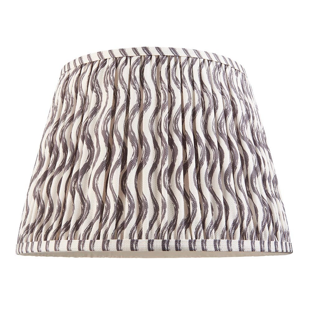 Endon - Ripple 35cm Tapered and Pleated Table Lamp Shade with Fixed Gimble in Various Colours - Luminosity Designs Ltd