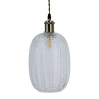 Oaks Lighting - Riverwood Long Non Electric Pumpkin Glass Shade for Ceiling Pendants - Luminosity Designs Ltd