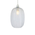 Oaks Lighting - Riverwood Long Non Electric Pumpkin Glass Shade for Ceiling Pendants - Luminosity Designs Ltd