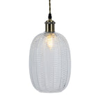Oaks Lighting - Riverwood Long Non Electric Pumpkin Glass Shade for Ceiling Pendants - Luminosity Designs Ltd