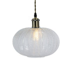 Oaks Lighting - Riverwood Non Electric Pumpkin Glass Shade for Ceiling Pendants - Luminosity Designs Ltd