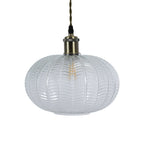 Oaks Lighting - Riverwood Non Electric Pumpkin Glass Shade for Ceiling Pendants - Luminosity Designs Ltd