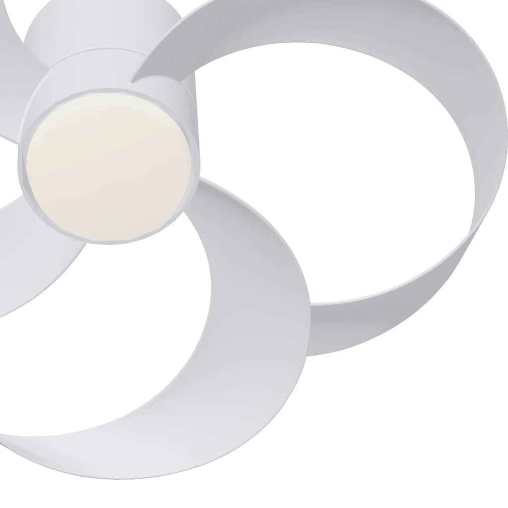 Mantra Rose 65cm 24W LED Dimmable Ceiling Light With Built-In 22W DC Reversible Fan, Remote Control 2700-5000K, 2000lm