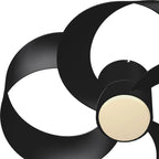 Mantra Rose 65cm 24W LED Dimmable Ceiling Light With Built-In 22W DC Reversible Fan, Remote Control 2700-5000K, 2000lm