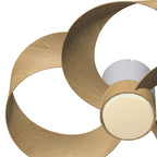 Mantra Rose 65cm 24W LED Dimmable Ceiling Light With Built-In 22W DC Reversible Fan, Remote Control 2700-5000K, 2000lm