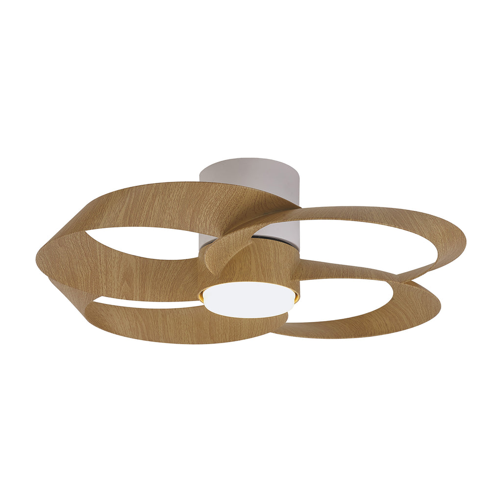 Mantra Rose 65cm 24W LED Dimmable Ceiling Light With Built-In 22W DC Reversible Fan, Remote Control 2700-5000K, 2000lm