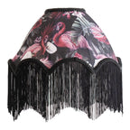 Oaks Lighting - Rosette Flamingo Scalloped Shade with Tassels - Luminosity Designs Ltd