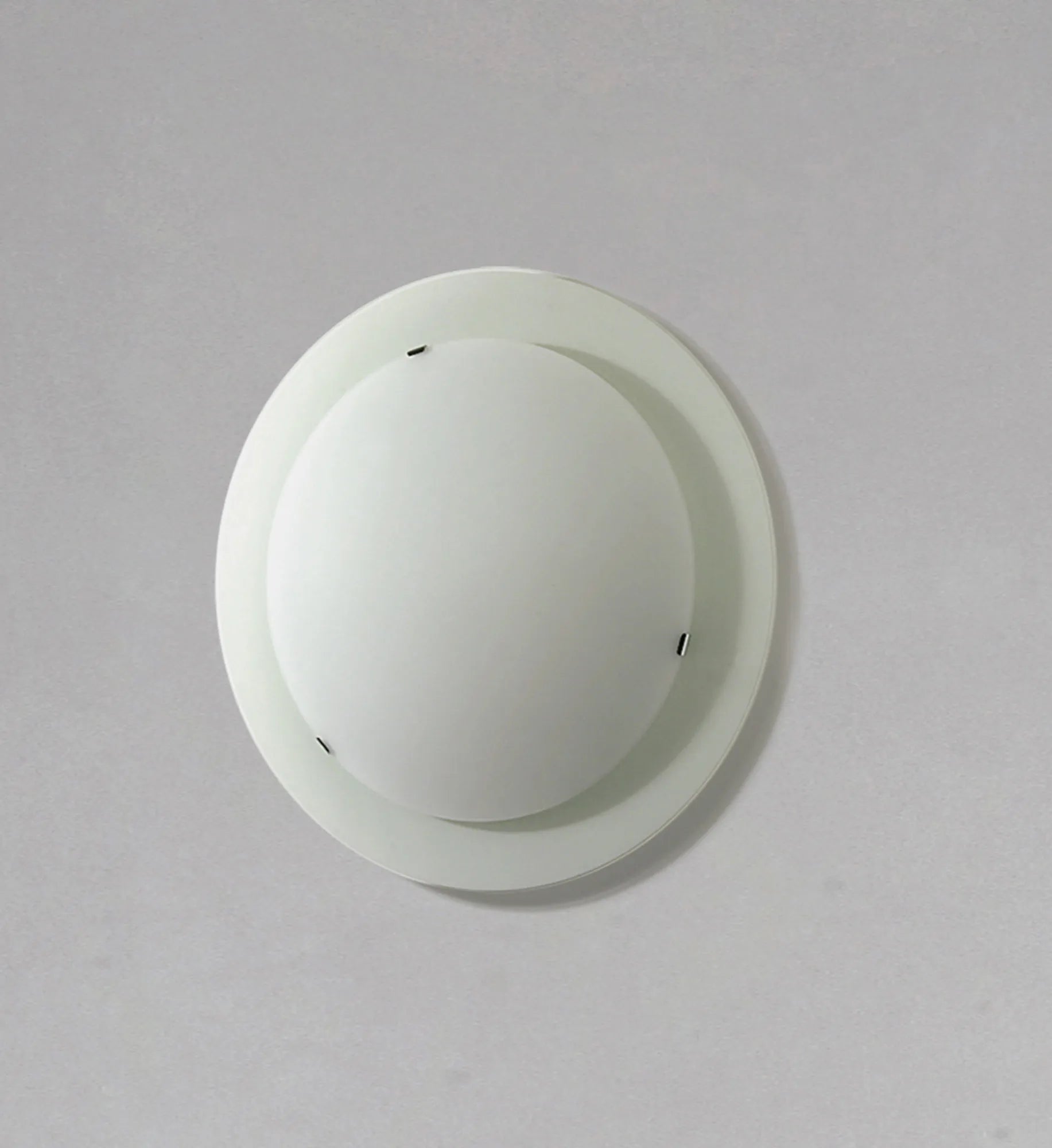 Diyas - Ruby 1 Light E27 Flush Fitting, Small Round, Satin Nickel/Opal Glass (Diyas IL20500S) - Luminosity Designs Ltd