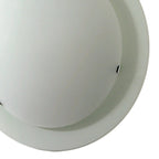 Diyas - Ruby Flush Fitting, Medium, Round, 2 Light E27, Satin Nickel/Opal Glass (Diyas IL20500M) - Luminosity Designs Ltd