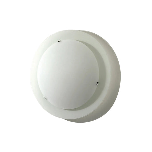 Ruby Flush Fitting, Medium, Round, 2 Light E27, Satin Nickel/Opal Glass (Diyas IL20500M)