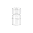 Luminosity Designs Ltd - Sadie 12x20cm Clear Ribbed Sculptured Cylinder Glass - Luminosity Designs Ltd
