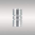 Luminosity Designs Ltd - Sadie 12x20cm Clear Ribbed Sculptured Cylinder Glass - Luminosity Designs Ltd