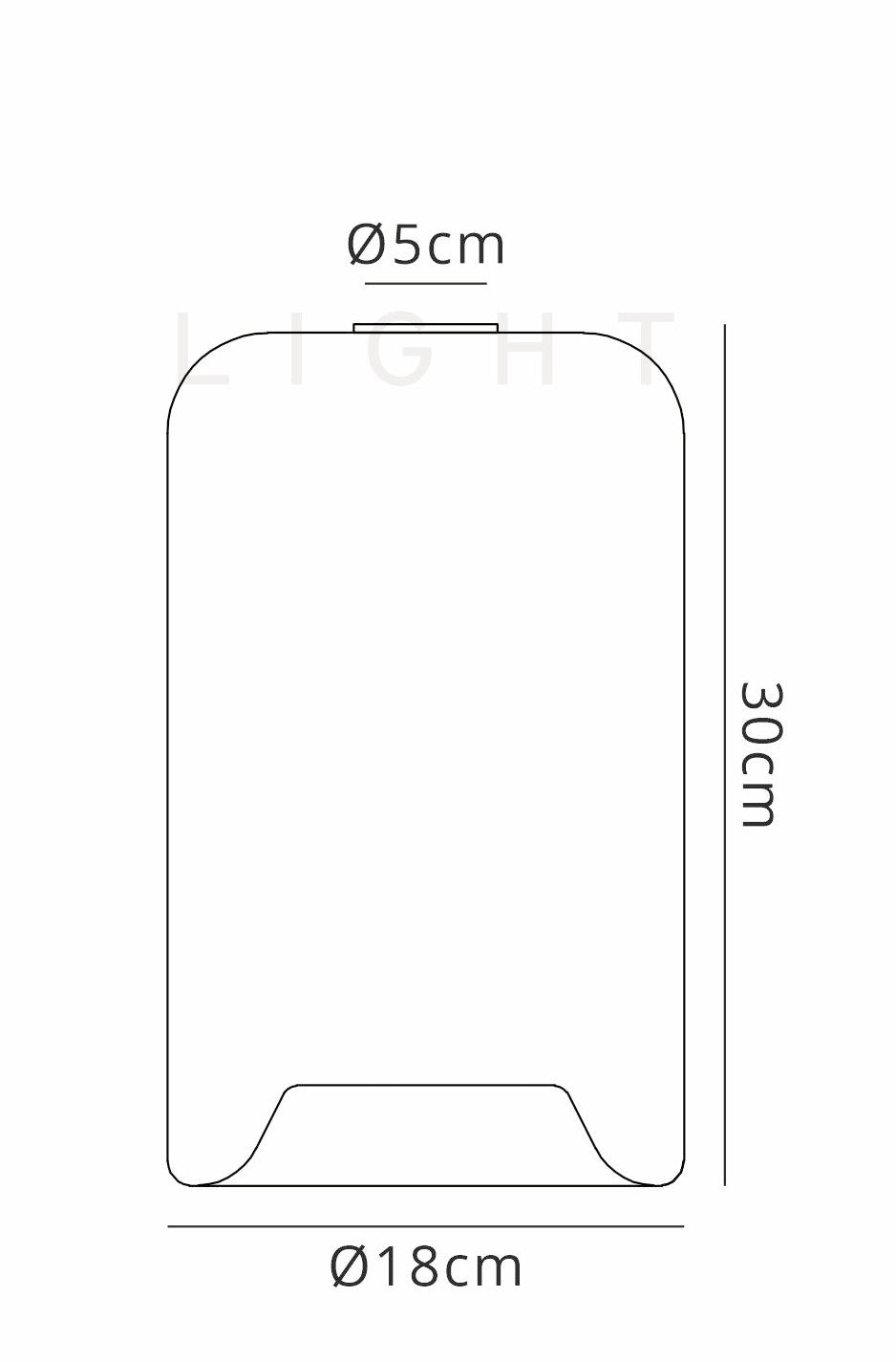 Luminosity Designs Ltd - Sadie Curved Rim Cylinder Glass - Luminosity Designs Ltd