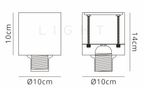 Luminosity Designs Ltd - Sadie Flush Ceiling Fitting - Luminosity Designs Ltd
