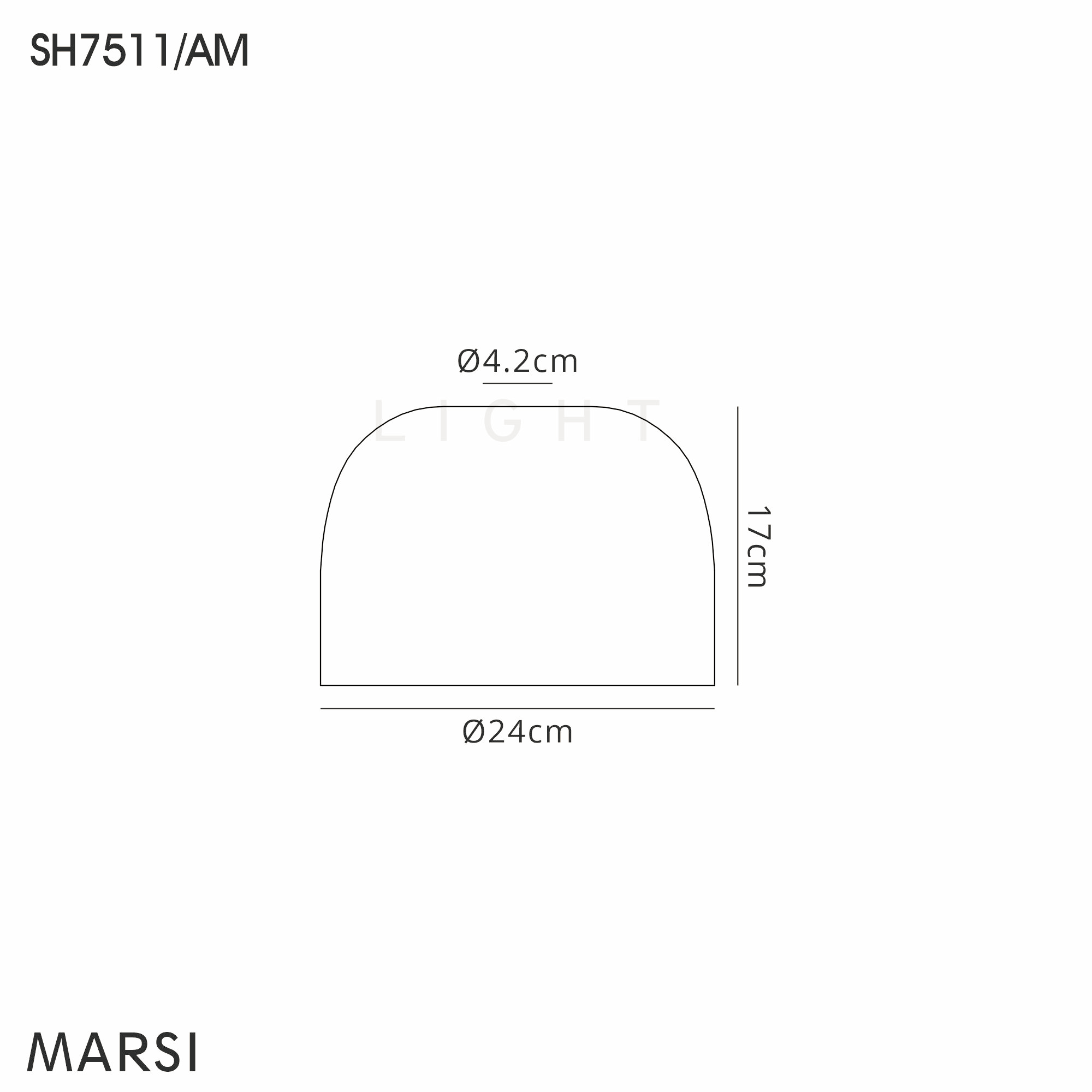 Luminosity Designs Ltd - Sadie Glass Cloche Shade - Luminosity Designs Ltd