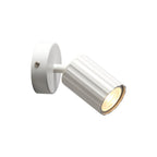 Oaks Lighting - Sanson GU10 Single Spot with Ridged Metal Casing and Matt Paint Finish - Luminosity Designs Ltd