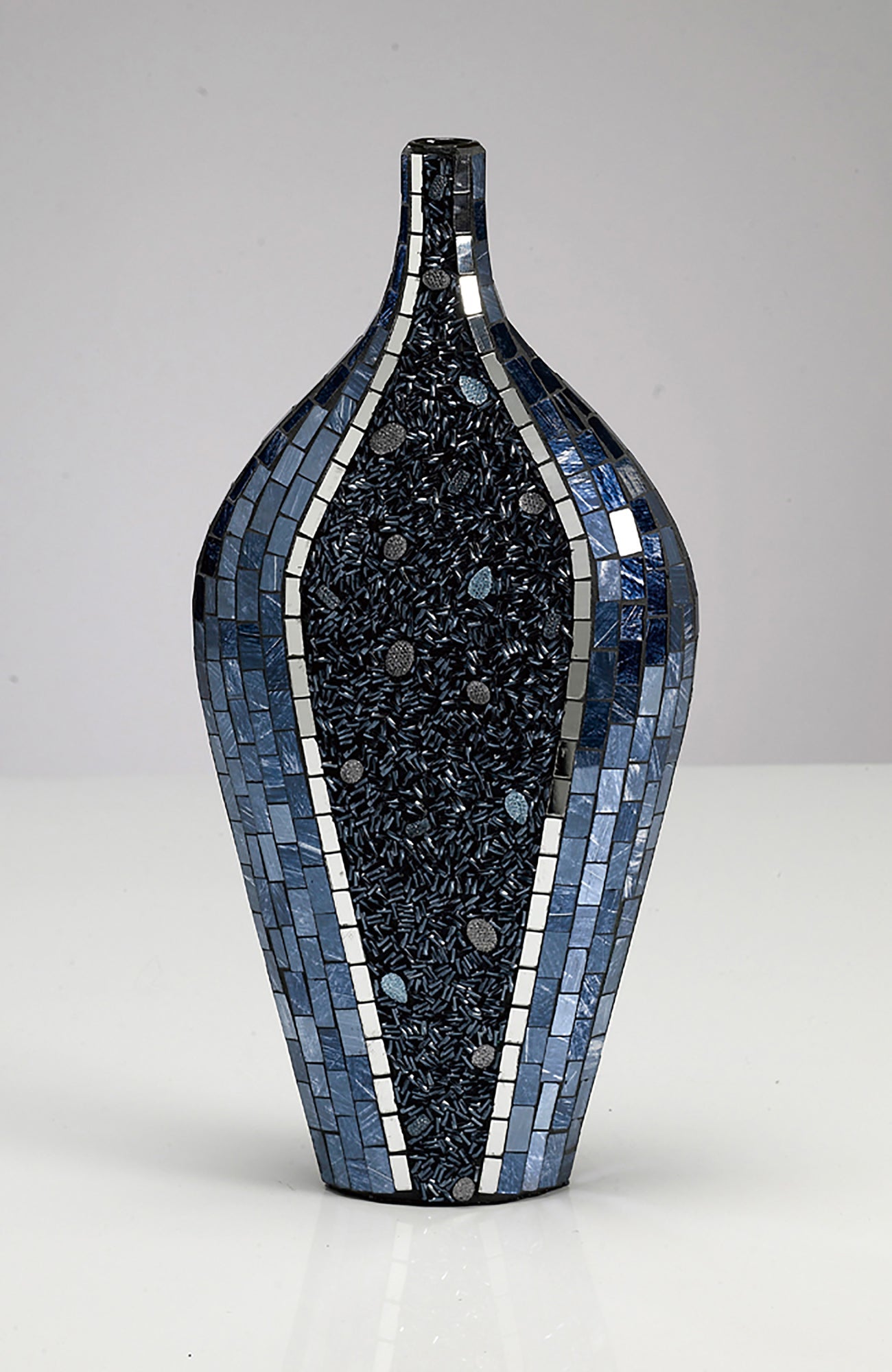 Diyas Home - Sapphire Mosaic Vase - Luminosity Designs Ltd