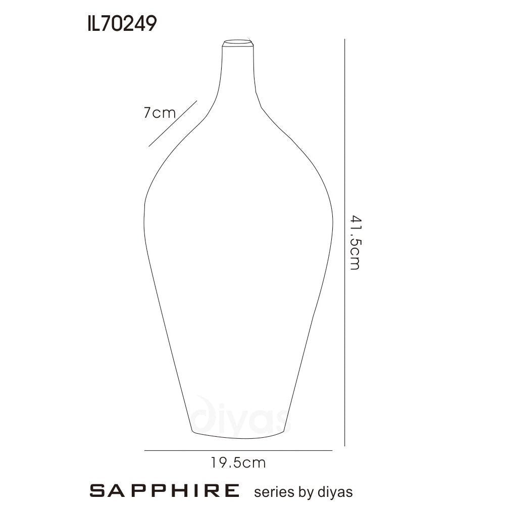 Diyas Home - Sapphire Mosaic Vase - Luminosity Designs Ltd