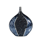 Diyas Home - Sapphire Mosaic Vase - Round - Luminosity Designs Ltd