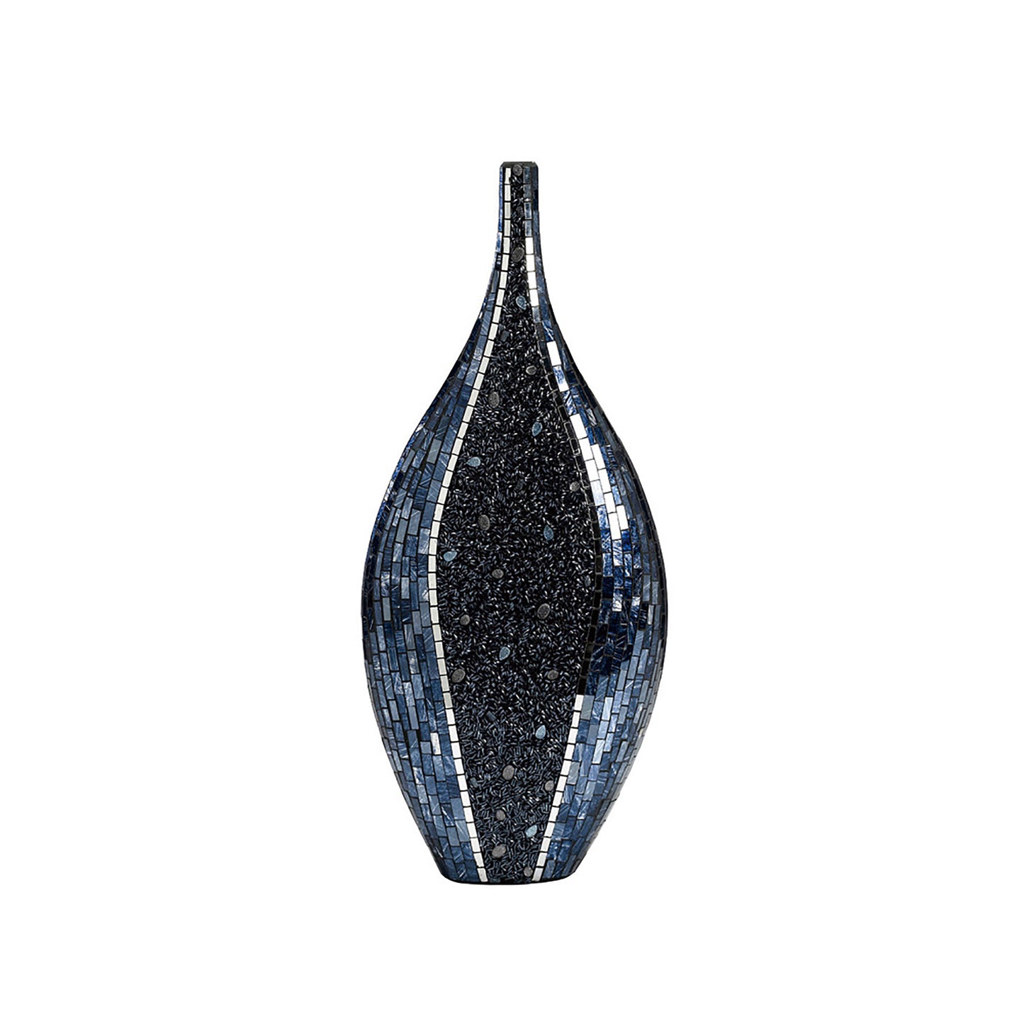 Sapphire Mosaic Vase - Tall