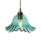 Oaks Lighting - Sarina Vintage Style Glass Pendant with Twisted Flex - Luminosity Designs Ltd