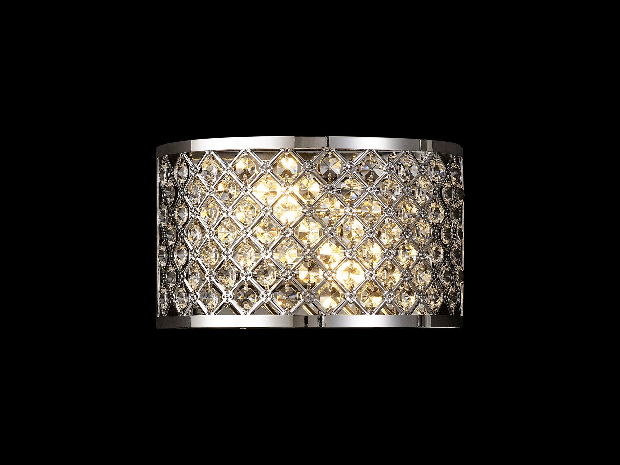 Deco - Sasha Wall Light with Crystal Panels - Luminosity Designs Ltd