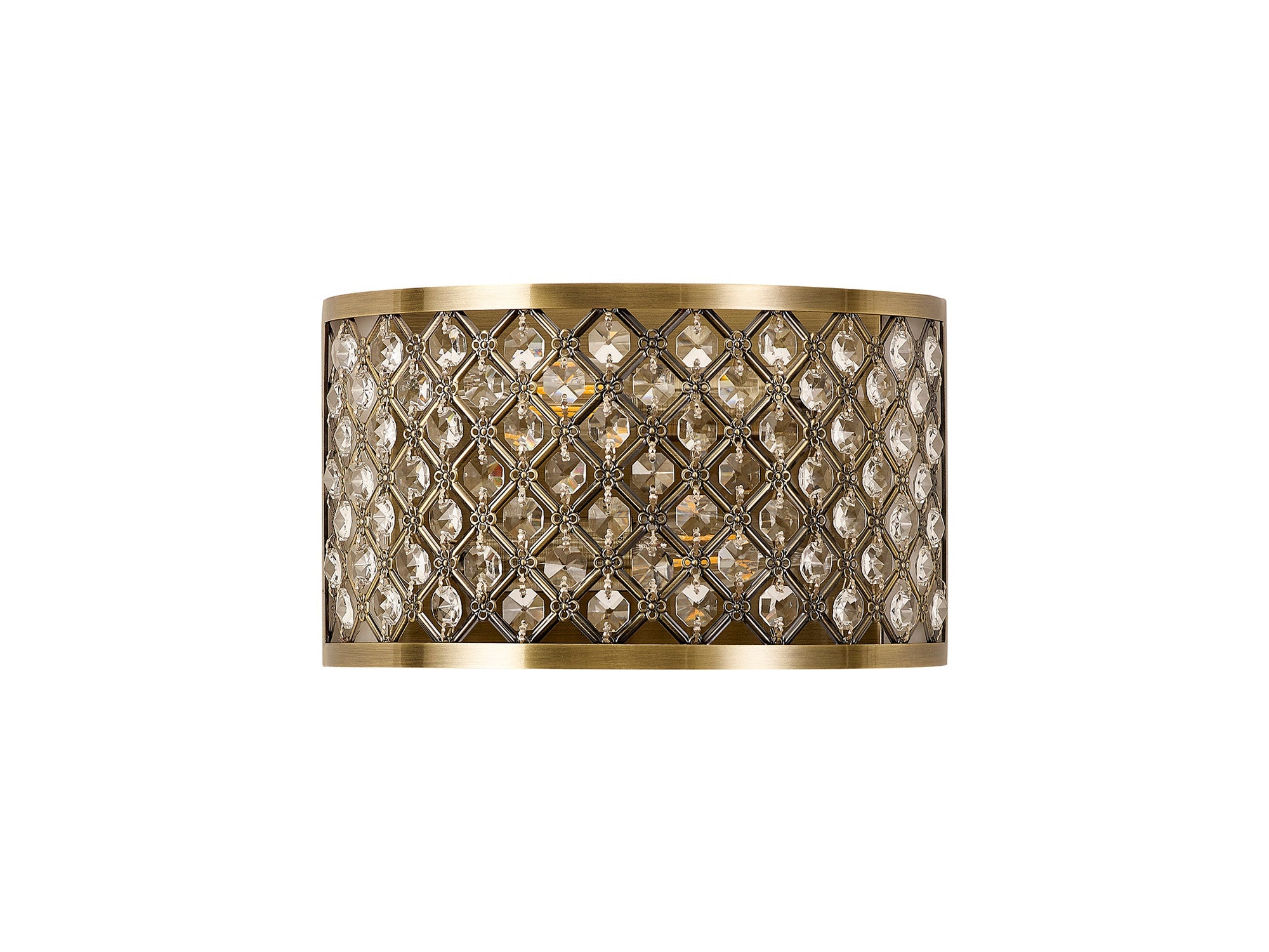 Deco - Sasha Wall Light with Crystal Panels - Luminosity Designs Ltd