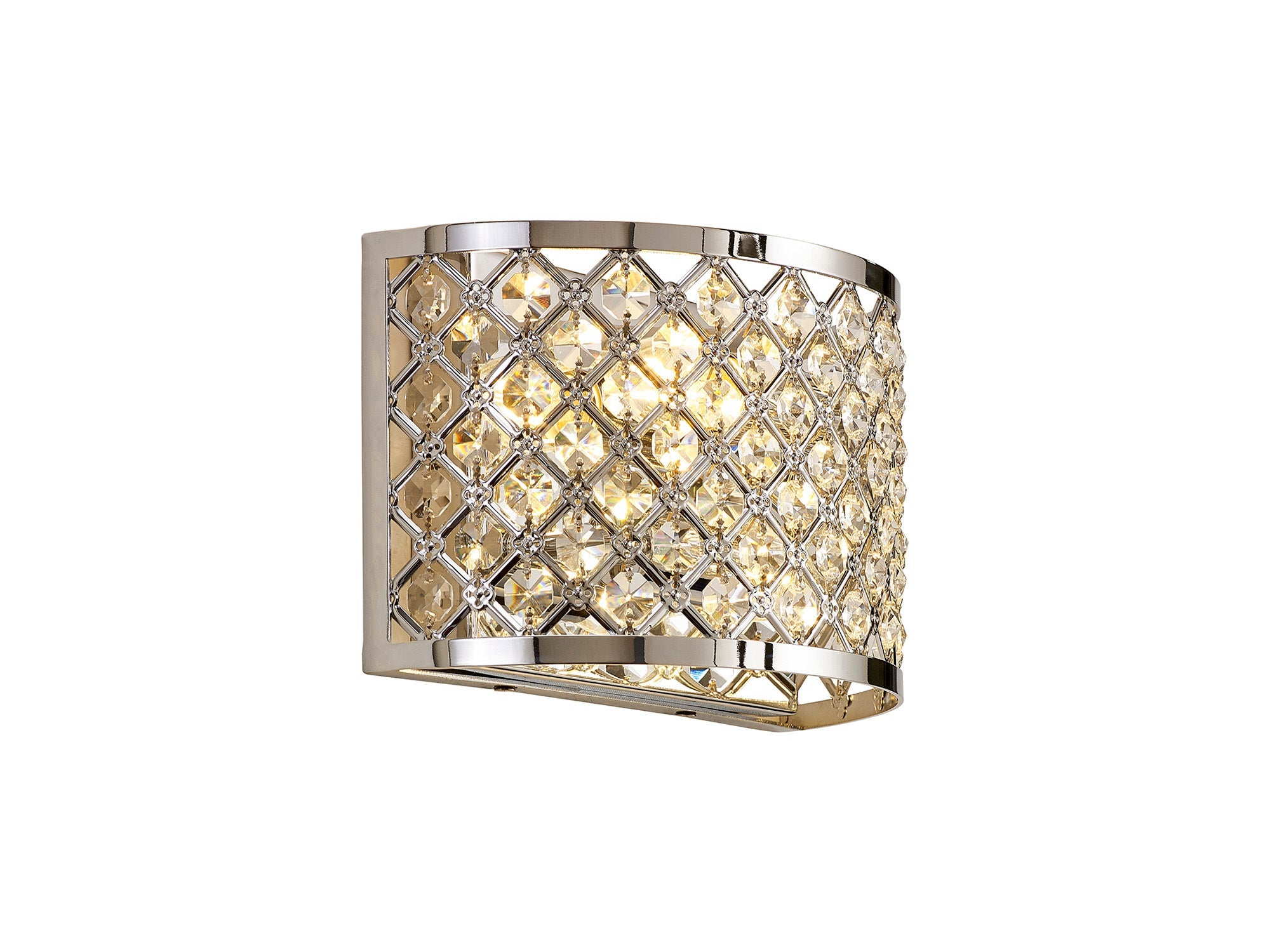 Deco - Sasha Wall Light with Crystal Panels - Luminosity Designs Ltd