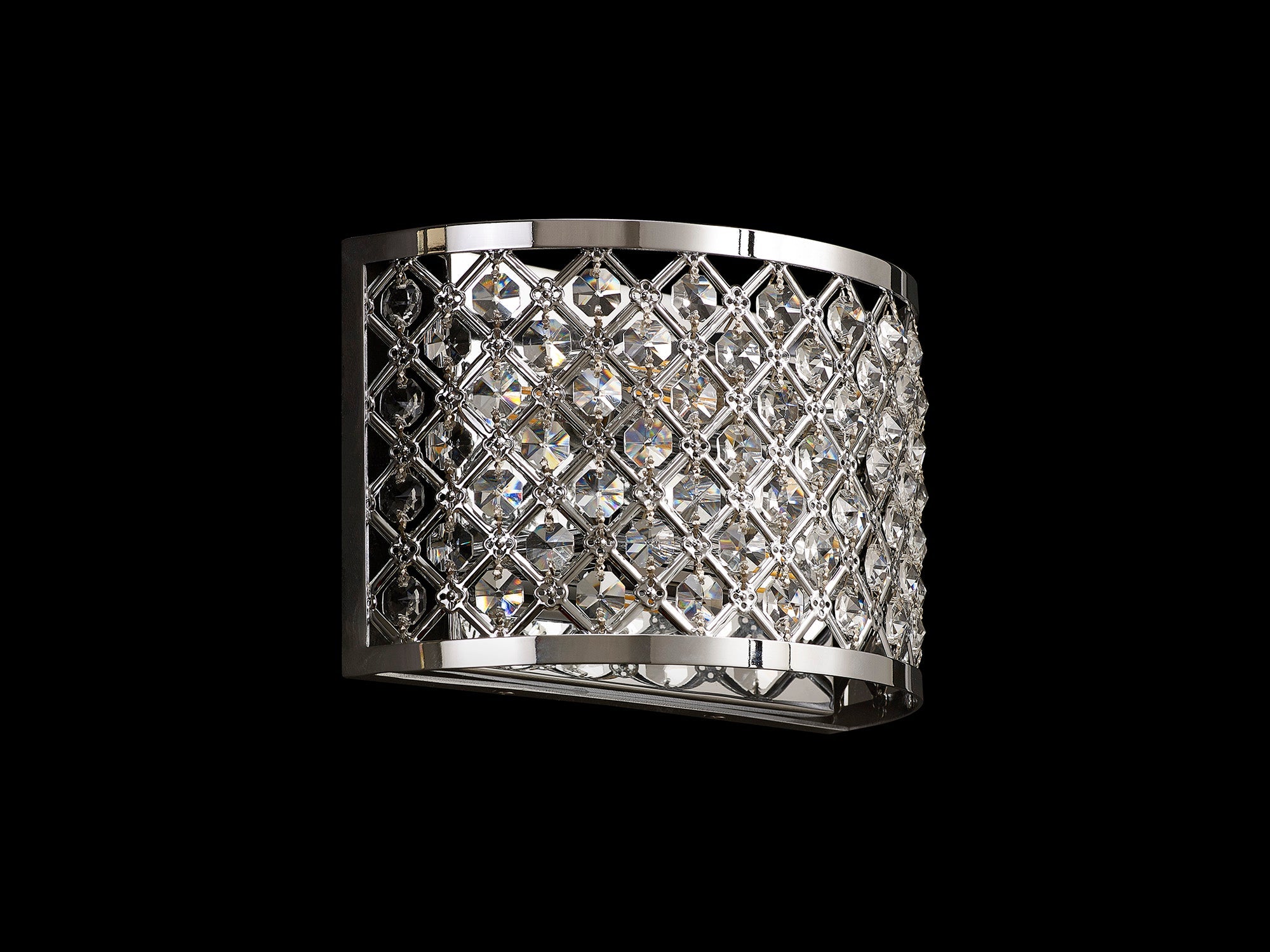 Deco - Sasha Wall Light with Crystal Panels - Luminosity Designs Ltd