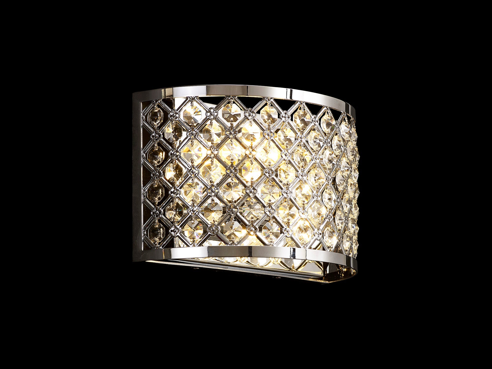 Deco - Sasha Wall Light with Crystal Panels - Luminosity Designs Ltd