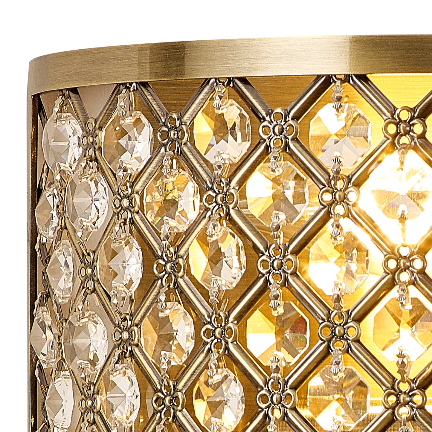 Sasha Table Lamp with Crystal Panels