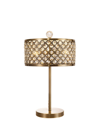 Sasha Table Lamp with Crystal Panels