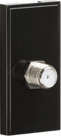 Knightsbridge - SAT TV Outlet Module 25 x 50mm - Black - Luminosity Designs Ltd