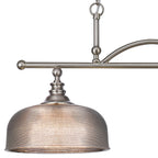 Luminosity Designs - Satin Nickel Sledmere 2 Light Bar (Converts to Semi Flush) 2x E27 - Luminosity Designs Ltd