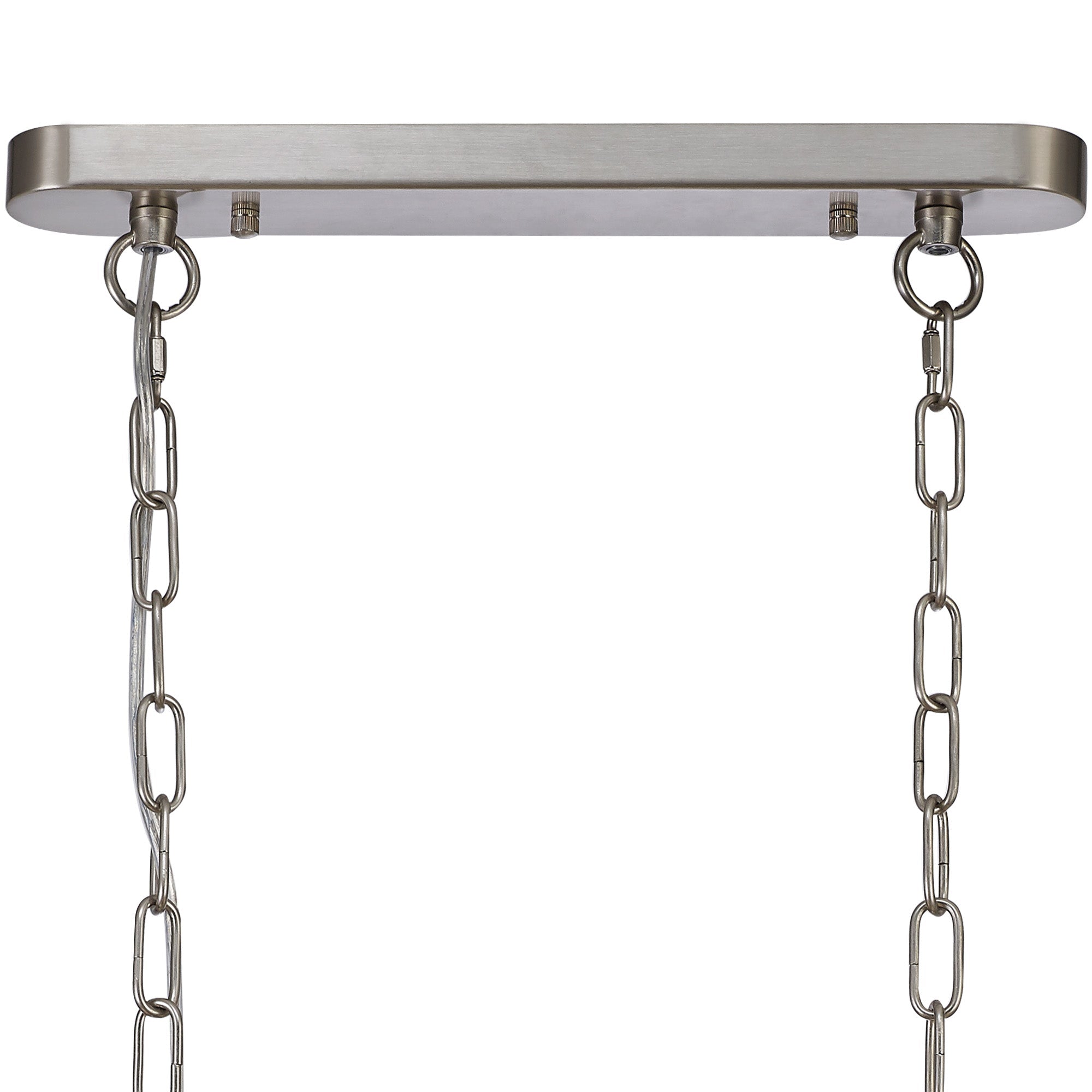 Luminosity Designs - Satin Nickel Sledmere 2 Light Bar (Converts to Semi Flush) 2x E27 - Luminosity Designs Ltd