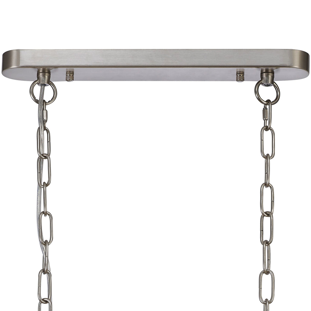 Luminosity Designs - Satin Nickel Sledmere 2 Light Bar (Converts to Semi Flush) 2x E27 - Luminosity Designs Ltd