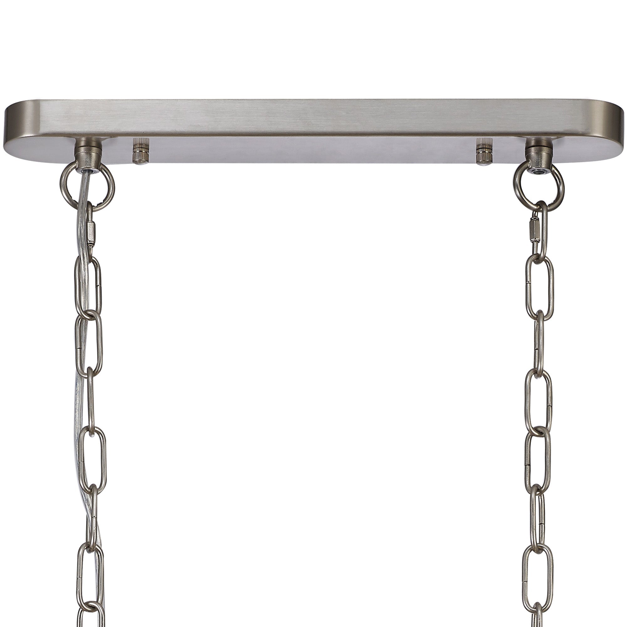 Luminosity Designs - Satin Nickel Sledmere 2 Light Bar (Converts to Semi Flush) 2x E27 - Luminosity Designs Ltd